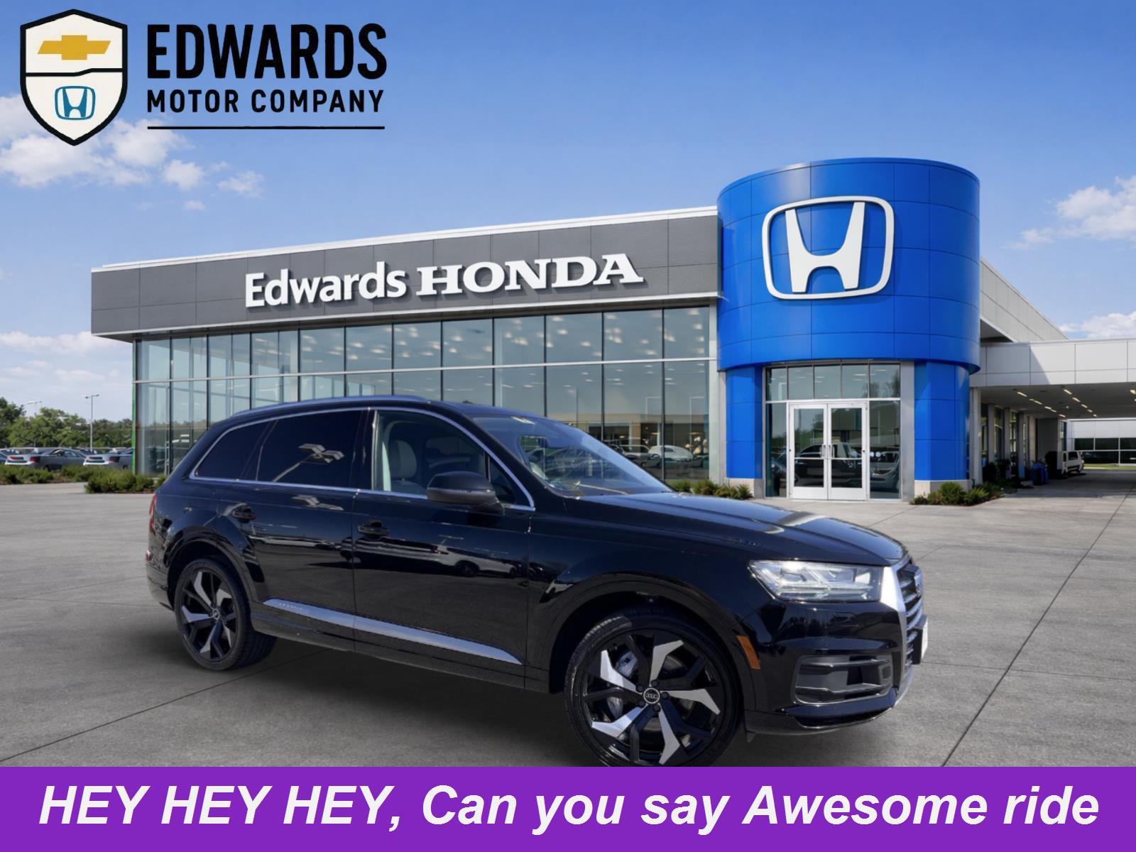 Night Black 2019 Audi Q7 55 TFSI quattro Premium Plus SUV / Crossover All-Wheel Drive Automatic