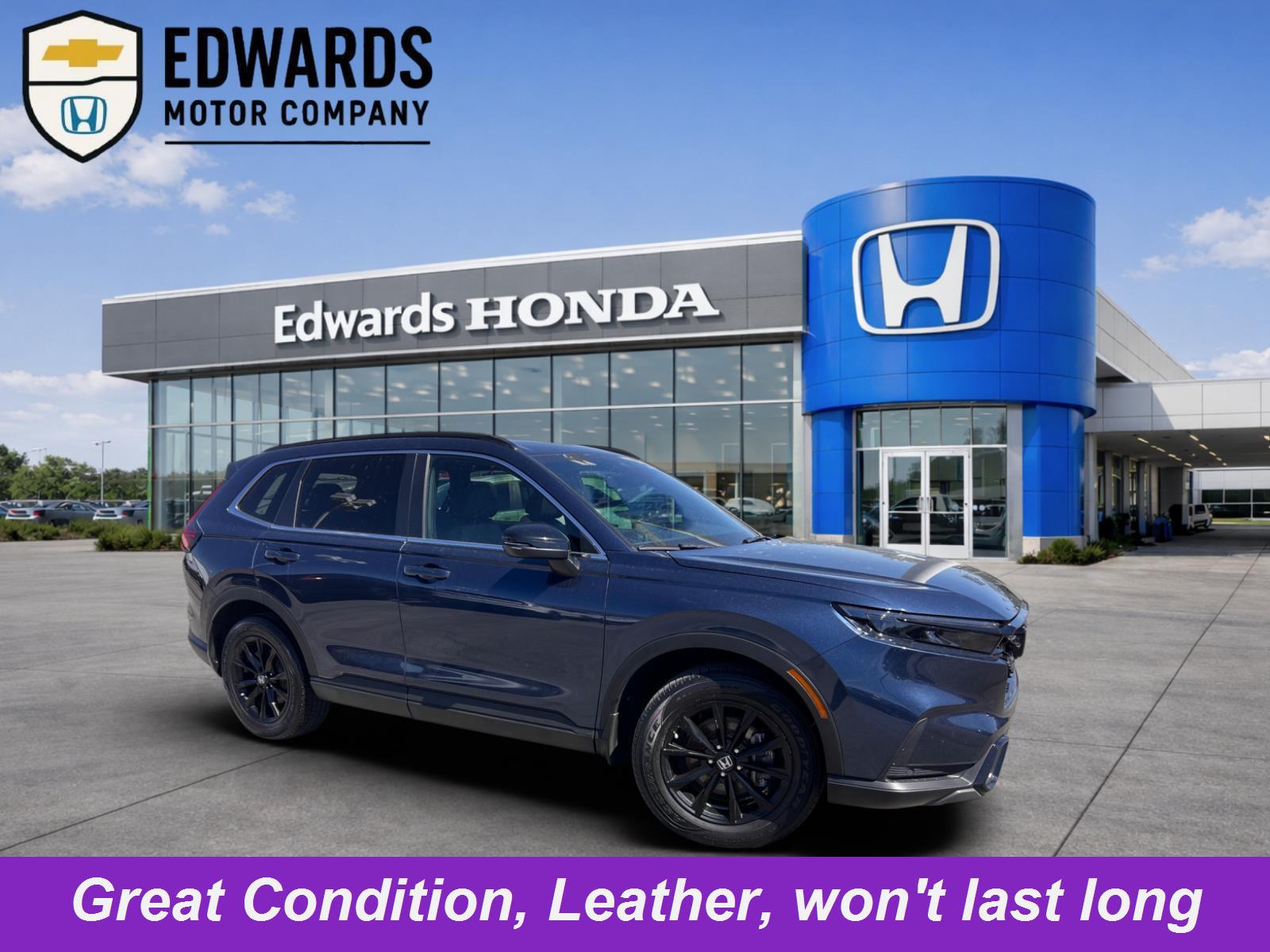 Canyon River Blue Metallic 2024 Honda CR-V Hybrid Sport-L AWD SUV / Crossover All-Wheel Drive Continuously Variable Transmission