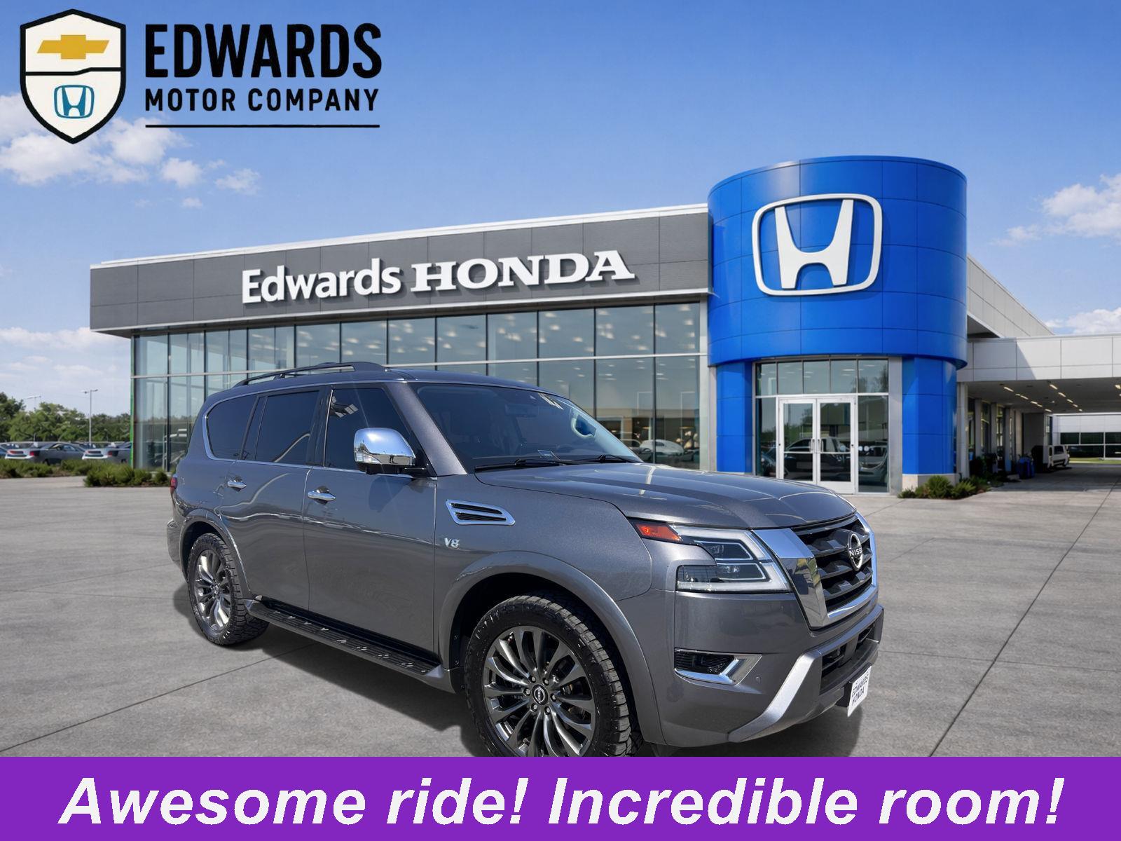 Gray (Gun Metallic) 2021 Nissan Armada Platinum RWD SUV / Crossover 4X2 Automatic