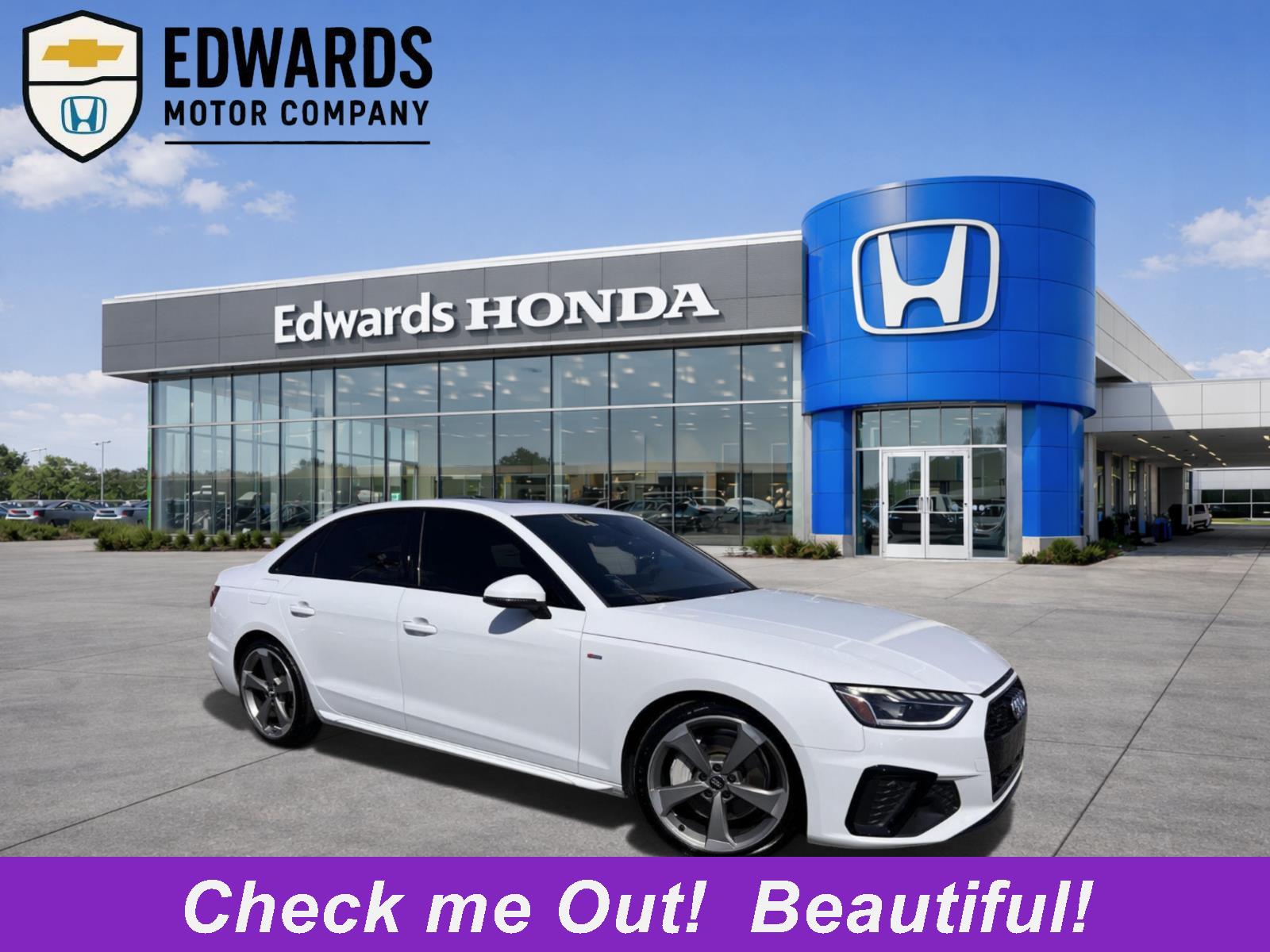 Glacier White Metallic 2021 Audi A4 quattro Premium Plus S Line 45 TFSI AWD Sedan All-Wheel Drive Automatic