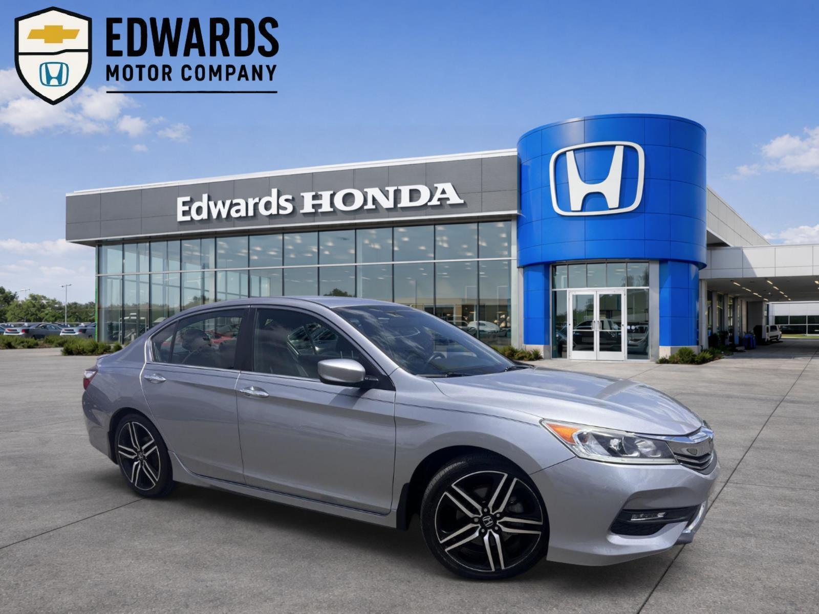 Lunar Silver Metallic 2016 Honda Accord Sport Sedan Front-Wheel Drive Continuously Variable Transmission