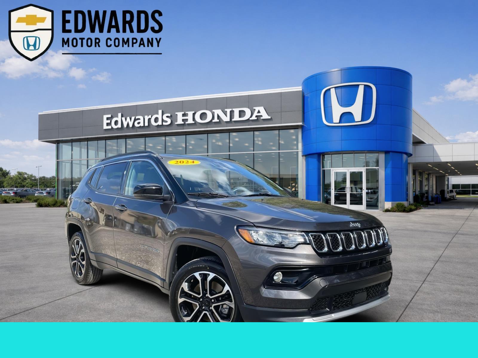 Black Clearcoat 2024 Jeep Compass SUV / Crossover Four-Wheel Drive 8-Speed Automatic