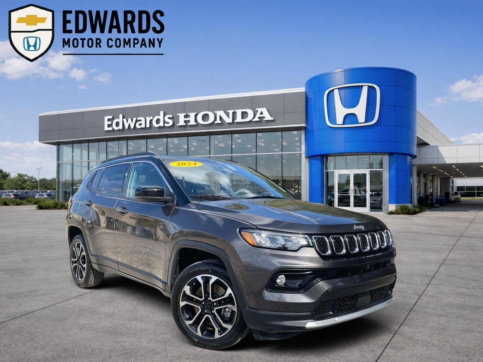 Black Clearcoat 2024 Jeep Compass Limited 4WD SUV / Crossover Four-Wheel Drive 8-Speed Automatic