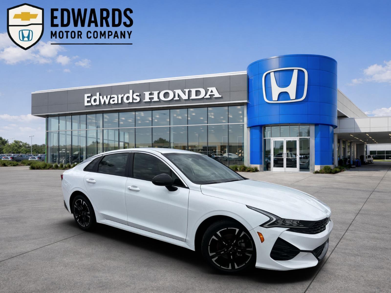 Glacial White Pearl 2022 Kia K5 GT-Line FWD Sedan Front-Wheel Drive Automatic
