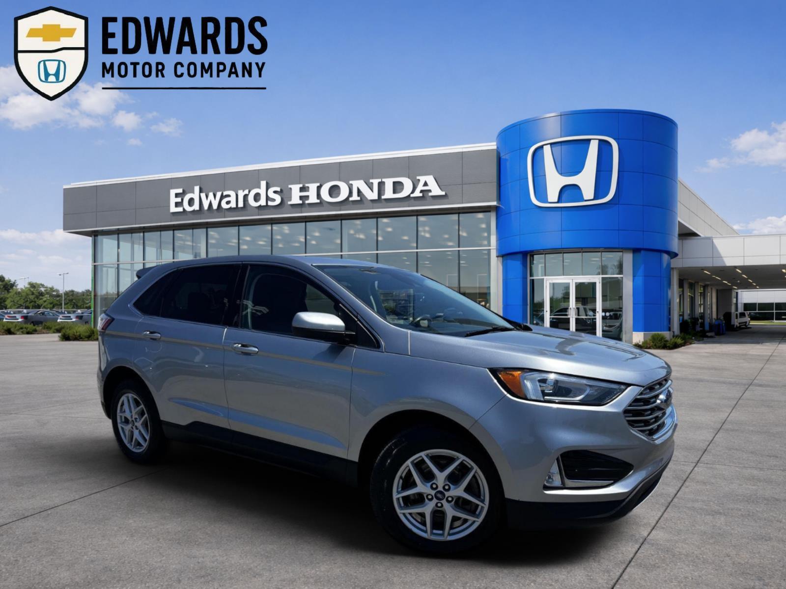 Iconic Silver Metallic 2021 Ford Edge SEL FWD SUV / Crossover Front-Wheel Drive 8-Speed Automatic