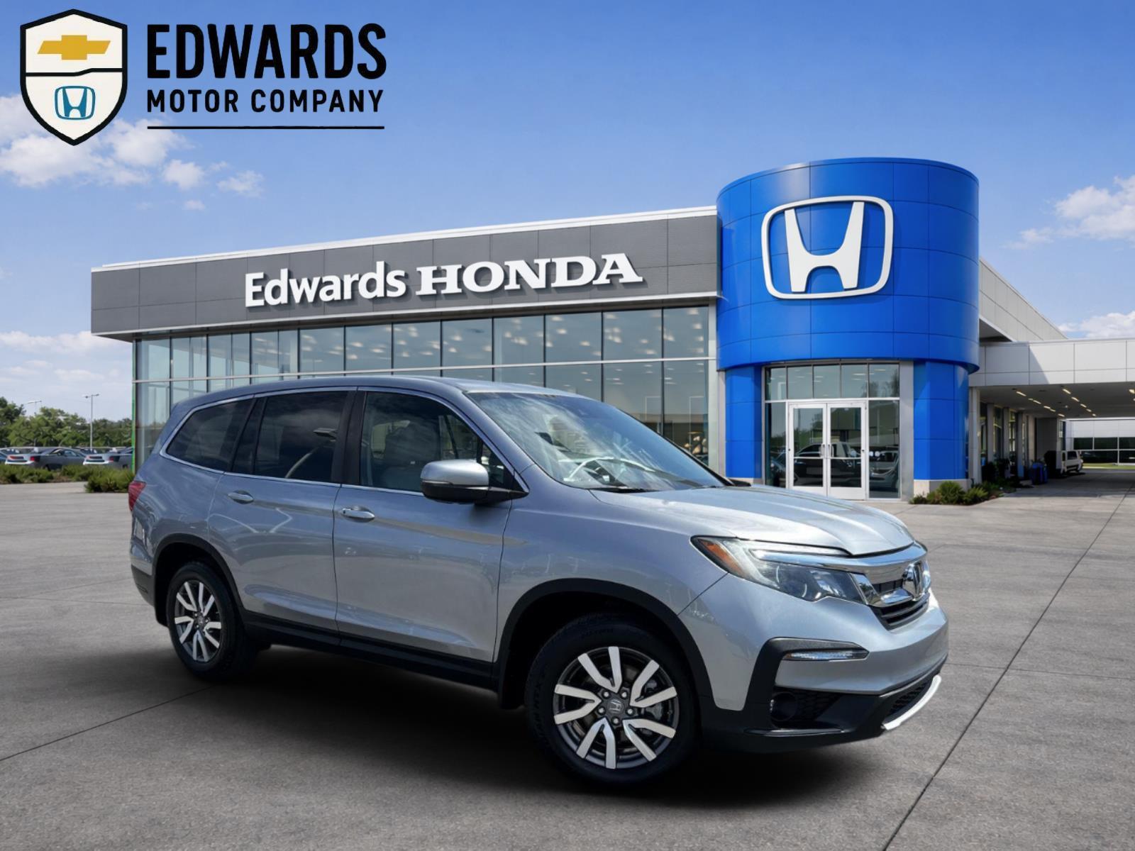 Lunar Silver Metallic 2020 Honda Pilot EX-L FWD SUV / Crossover Front-Wheel Drive Automatic