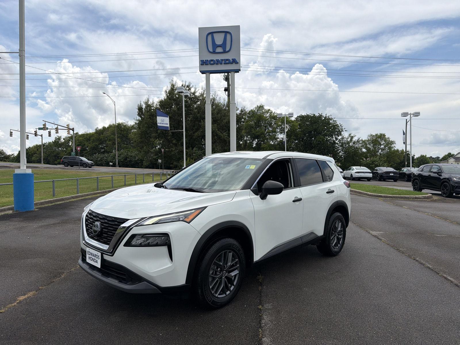 Glacier White 2023 Nissan Rogue SUV / Crossover Front-Wheel Drive Continuously Variable Transmission