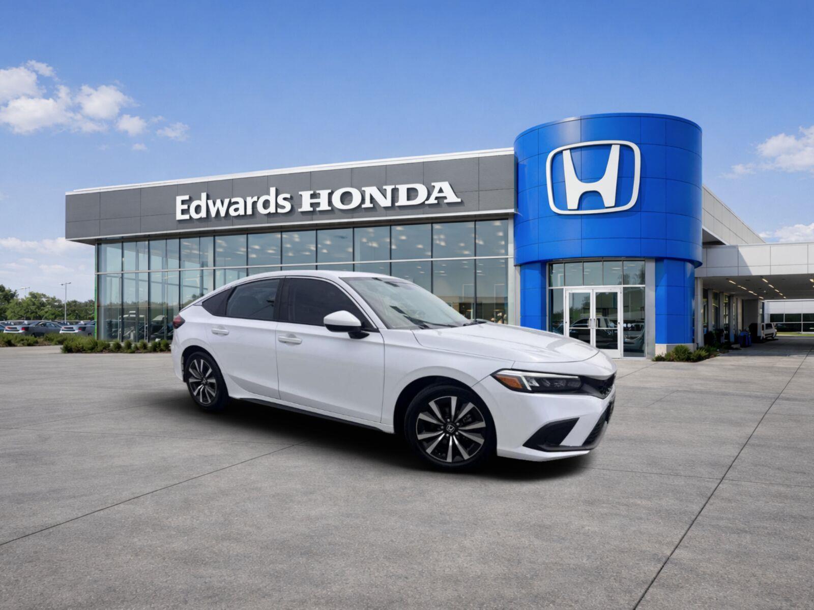 Platinum White Pearl 2024 Honda Civic Hatchback Hatchback Front-Wheel Drive Continuously Variable Transmission