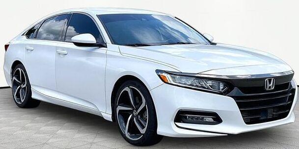 Platinum White Pearl 2018 Honda Accord Sedan Front-Wheel Drive Continuously Variable Transmission