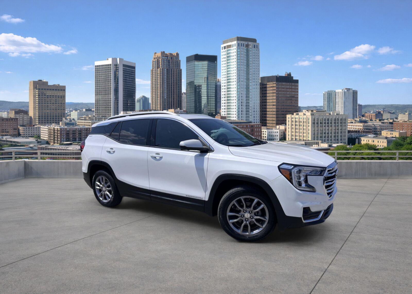 White Frost Tricoat 2022 GMC Terrain SUV / Crossover All-Wheel Drive 9-Speed Automatic