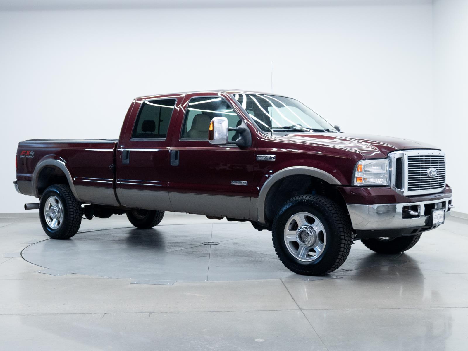 Dark Toreador Red 2006 Ford F-350 Super Duty Lariat Crew Cab SB 4WD Pickup Truck Four-Wheel Drive 6-Speed Manual Overdrive