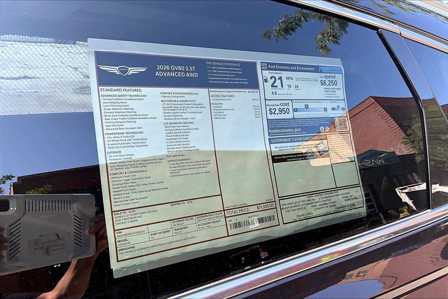2025 Genesis GV80 3.5T Prestige photo 34