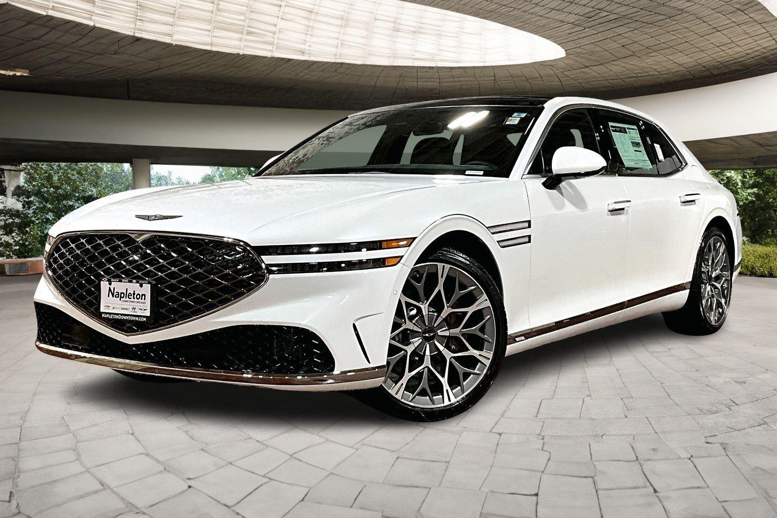 Uyuni White 2026 Genesis G90 3.5T e-Supercharger AWD Sedan All-Wheel Drive Automatic