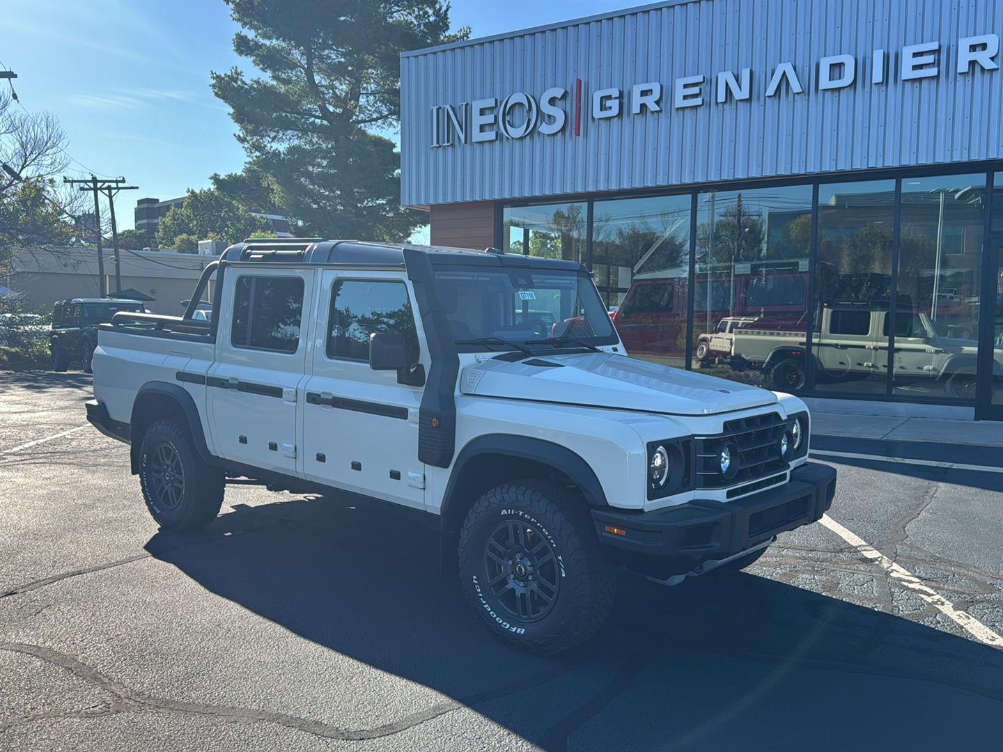 White 2026 Ineos Quartermaster Pickup Truck Four-Wheel Drive Automatic