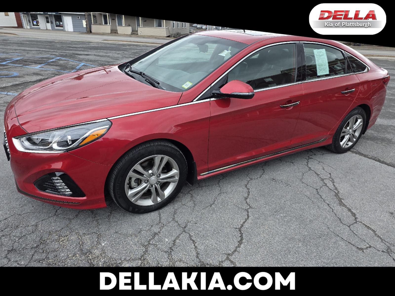 Scarlet Red 2019 Hyundai Sonata Sport FWD Sedan Front-Wheel Drive Automatic