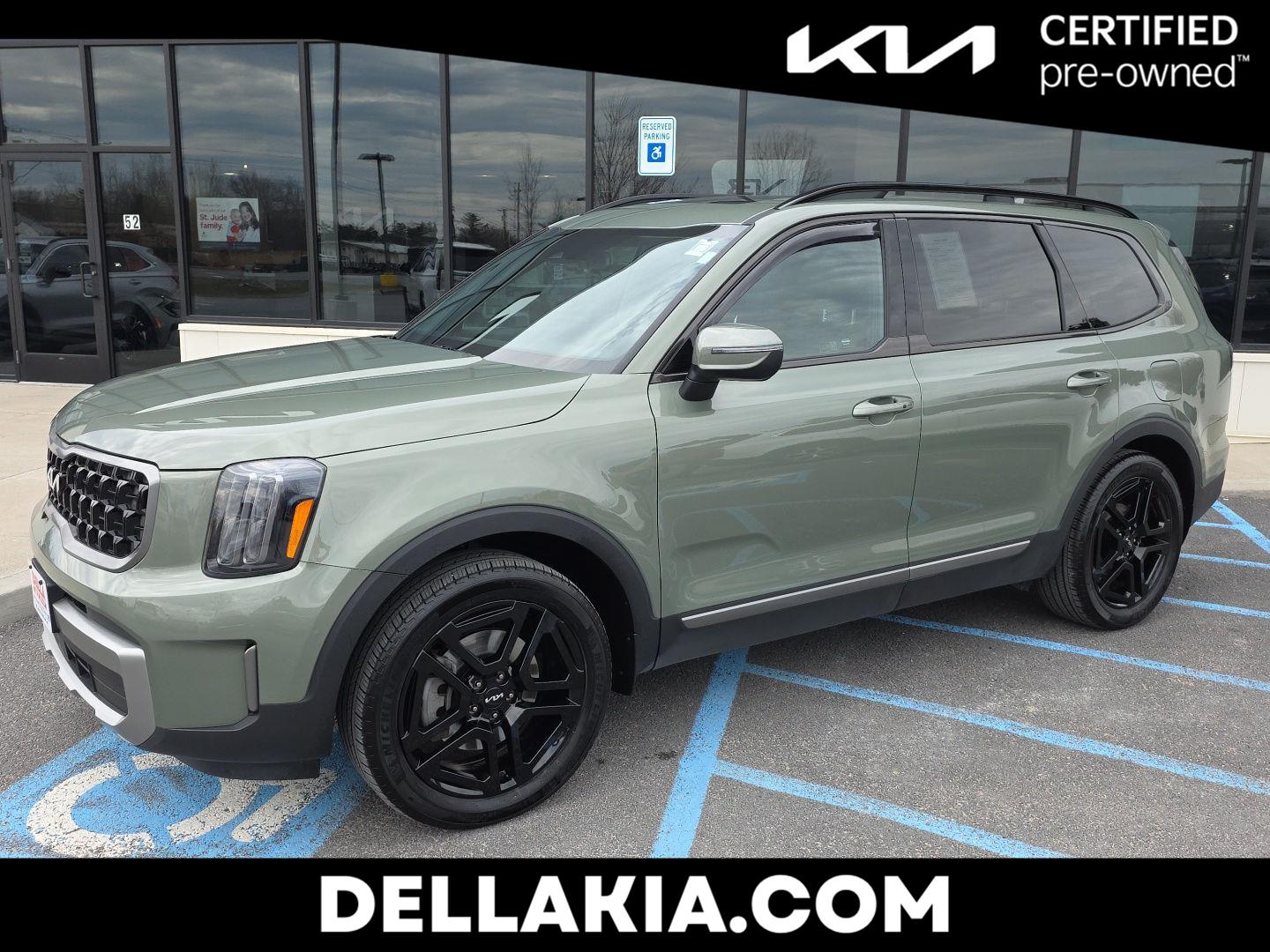 Jungle Green 2023 Kia Telluride EX X-Line AWD SUV / Crossover All-Wheel Drive Automatic