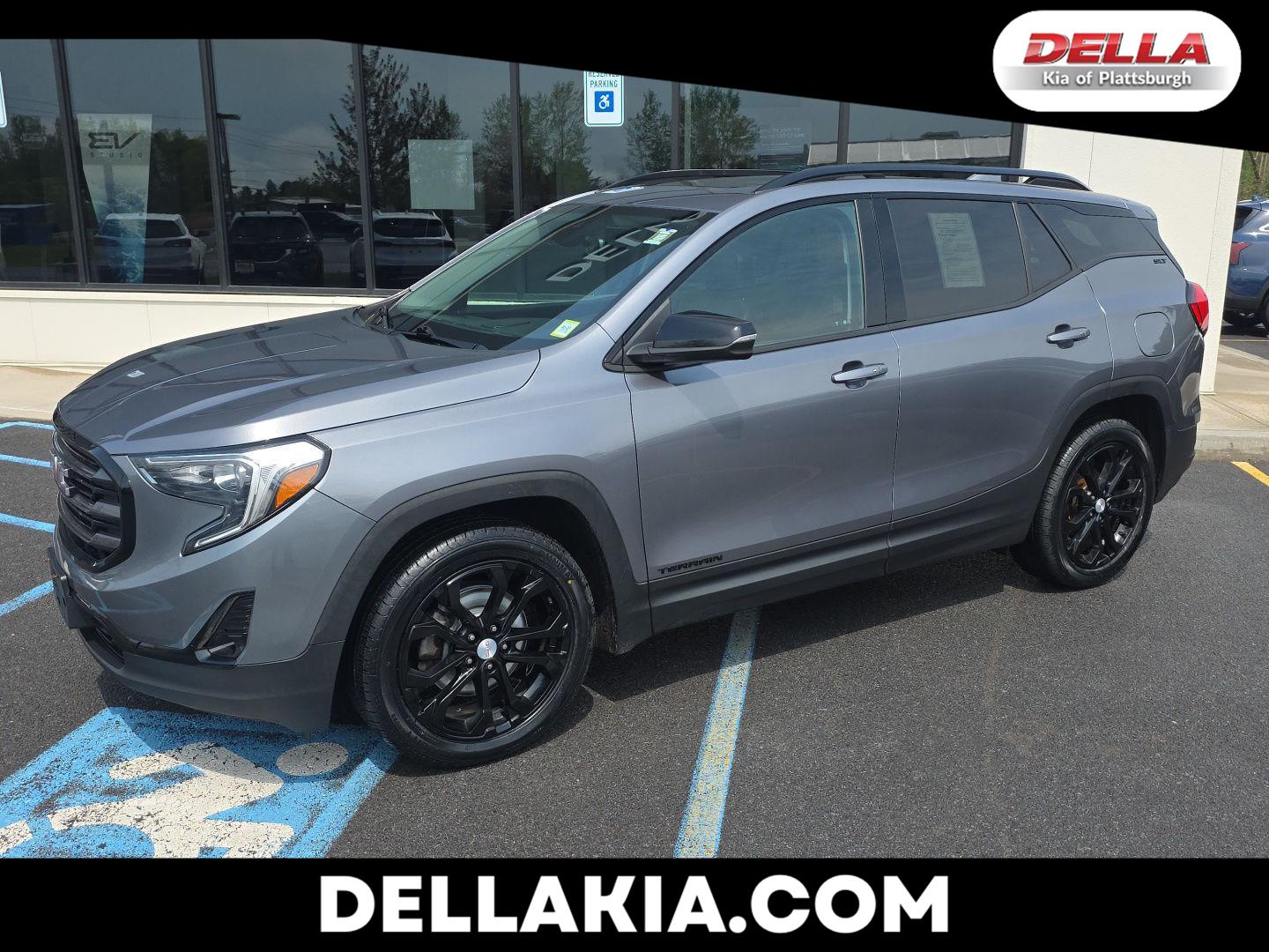 Gray (Satin Steel Metallic) 2019 GMC Terrain SLT AWD SUV / Crossover Four-Wheel Drive 9-Speed Automatic Overdrive