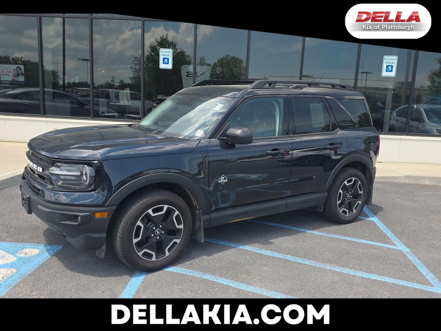 Alto Blue Metallic Tinted Clearcoat 2022 Ford Bronco Sport Outer Banks AWD SUV / Crossover All-Wheel Drive 8-Speed Automatic