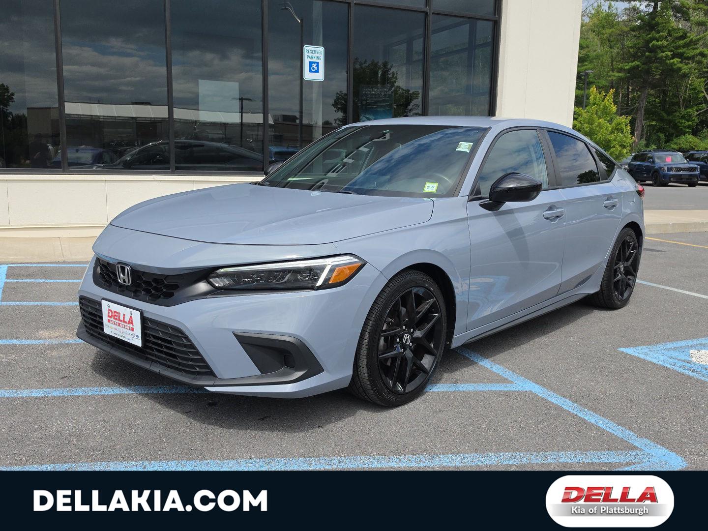 Sonic Gray Pearl 2024 Honda Civic Hatchback Hatchback Front-Wheel Drive Continuously Variable Transmission