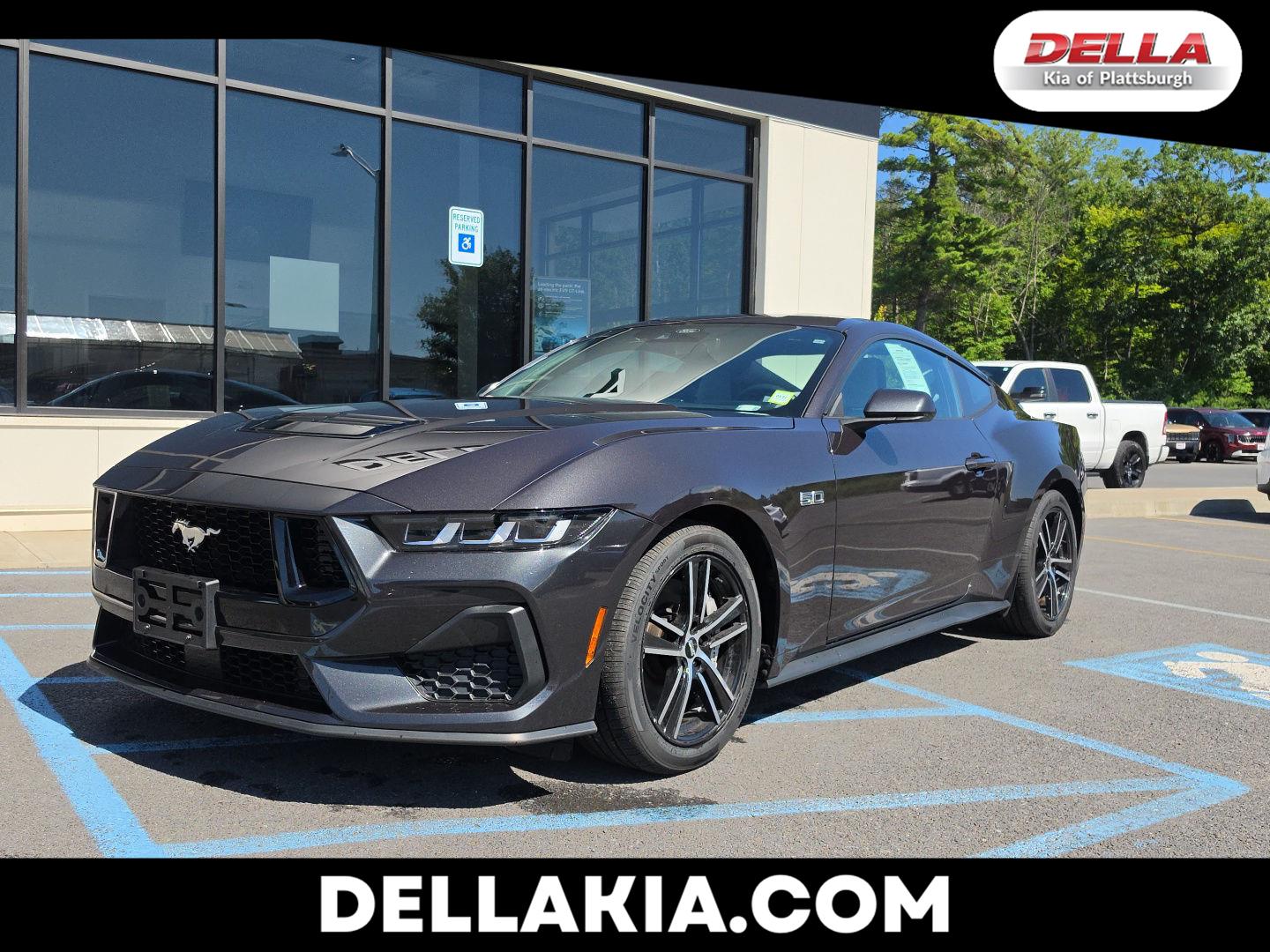 Dark Matter Gray Metallic 2024 Ford Mustang Coupe Rear-Wheel Drive Automatic