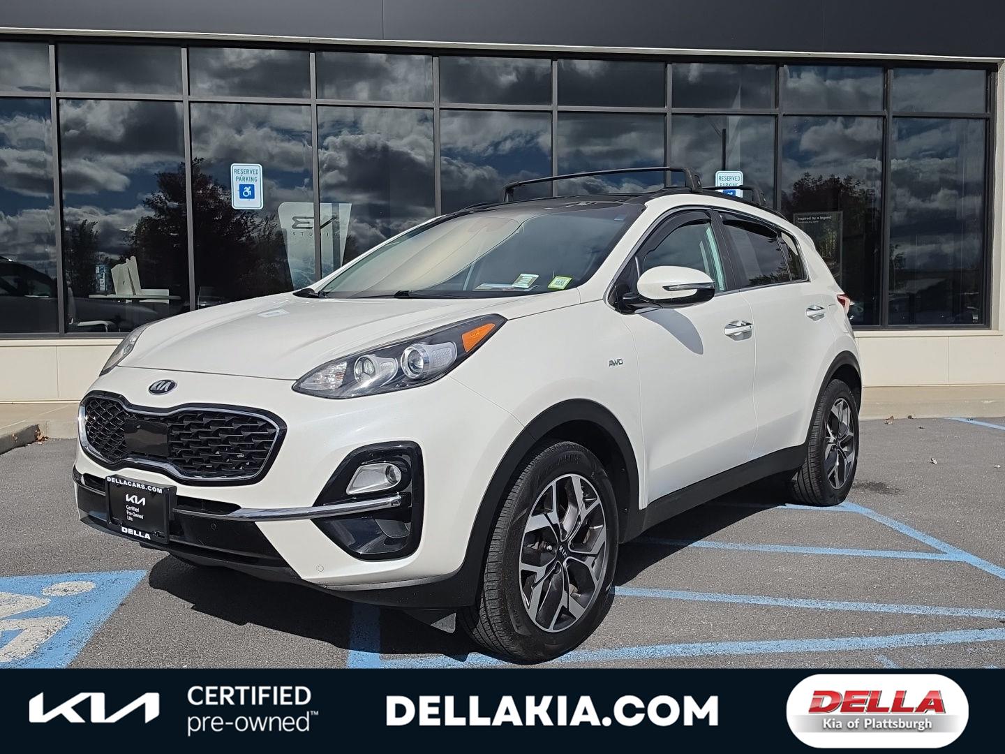 Snow White Pearl 2020 Kia Sportage SUV / Crossover All-Wheel Drive Automatic