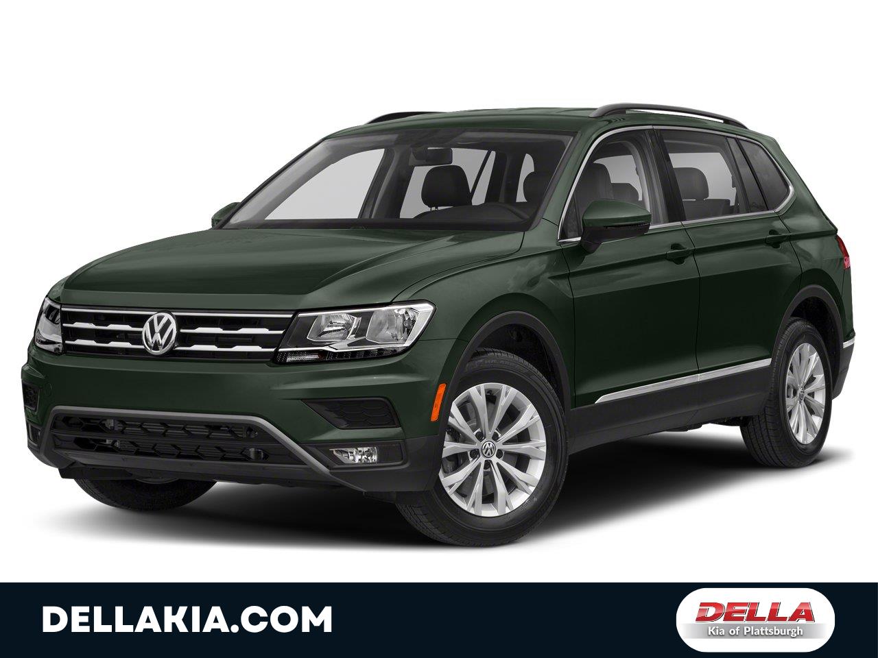 Dark Moss Green Metallic 2019 Volkswagen Tiguan SUV / Crossover All-Wheel Drive Automatic