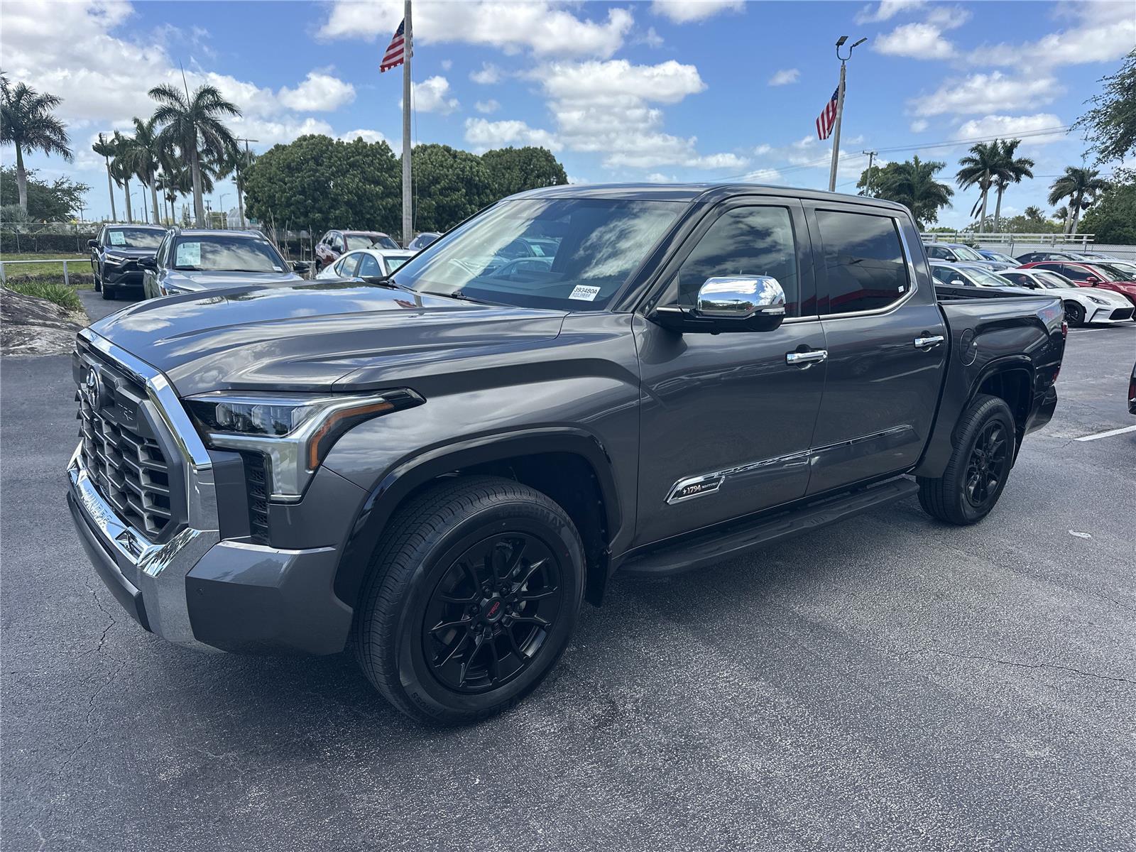 Magnetic Gray Metallic 2022 Toyota Tundra 1794 Edition CrewMax Cab 4WD Pickup Truck Four-Wheel Drive Automatic