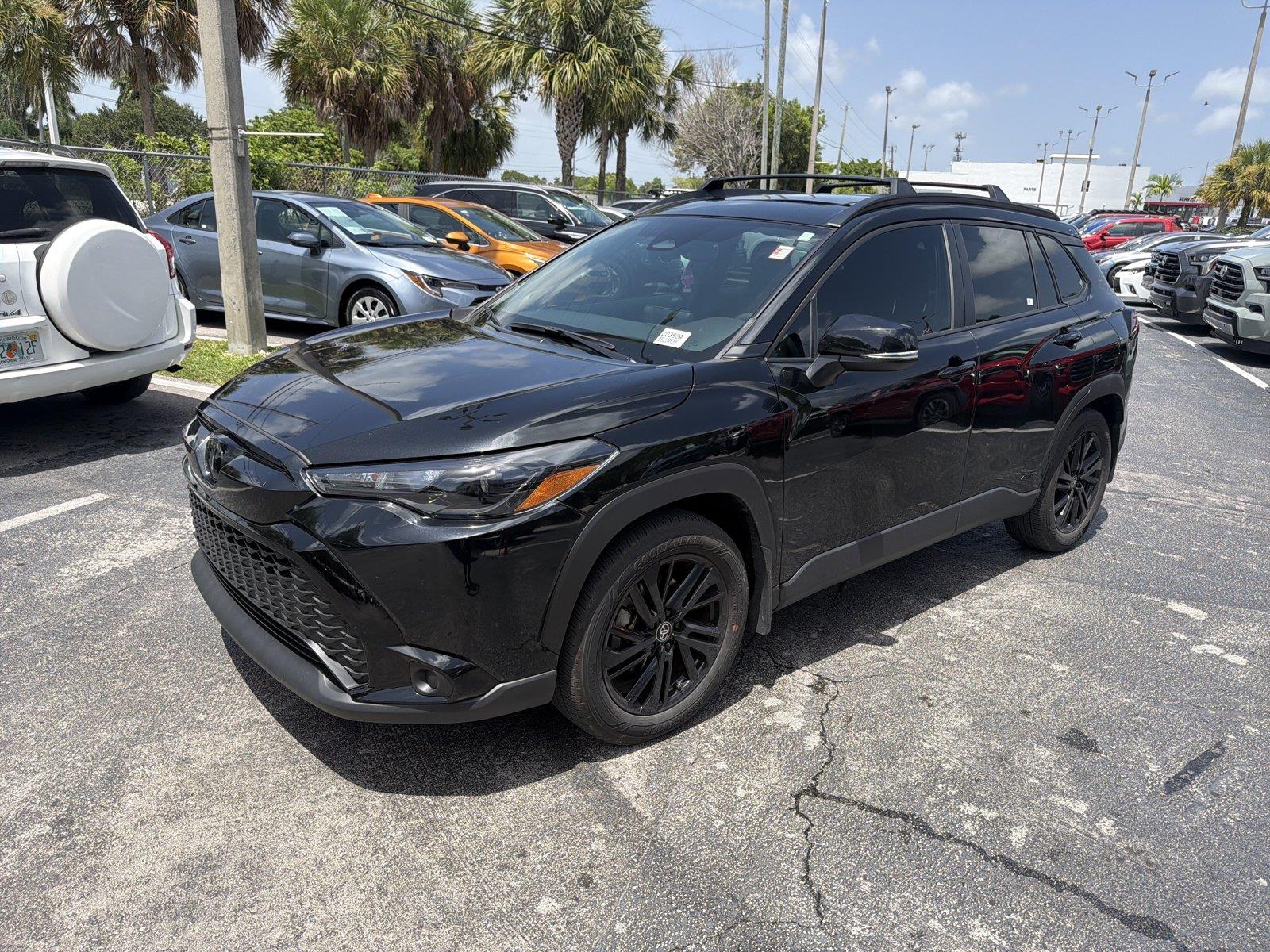 Jet Black 2024 Toyota Corolla Cross Hybrid SUV / Crossover All-Wheel Drive Continuously Variable Transmission