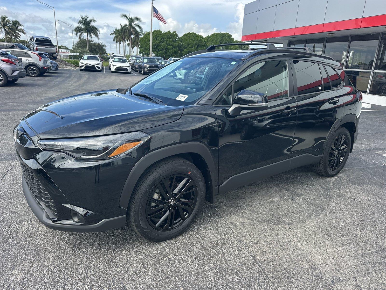 Jet Black 2024 Toyota Corolla Cross Hybrid SUV / Crossover All-Wheel Drive Continuously Variable Transmission