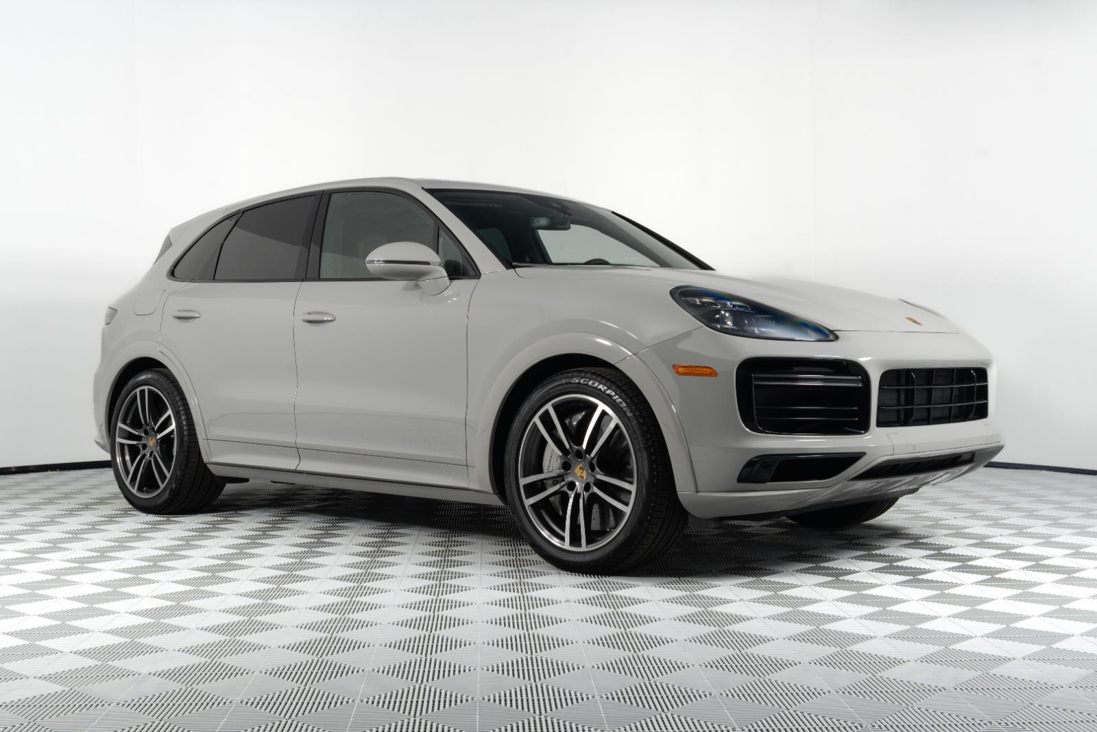 Chalk 2022 Porsche Cayenne Turbo AWD SUV / Crossover All-Wheel Drive Automatic