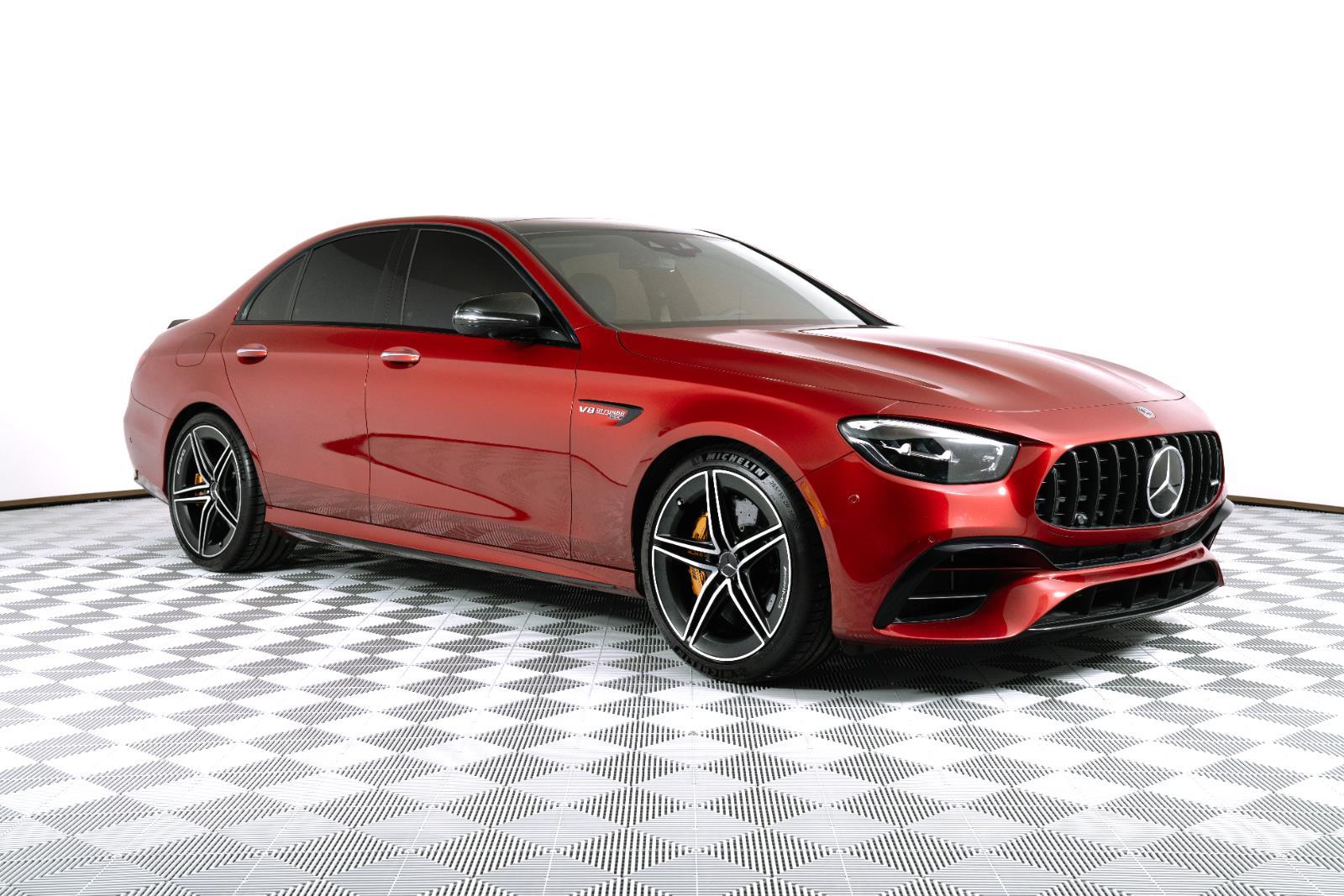 MANUFAKTUR Cardinal Red Metallic 2023 Mercedes-Benz E-Class AMG E 63 S 4MATIC Sedan All-Wheel Drive Automatic