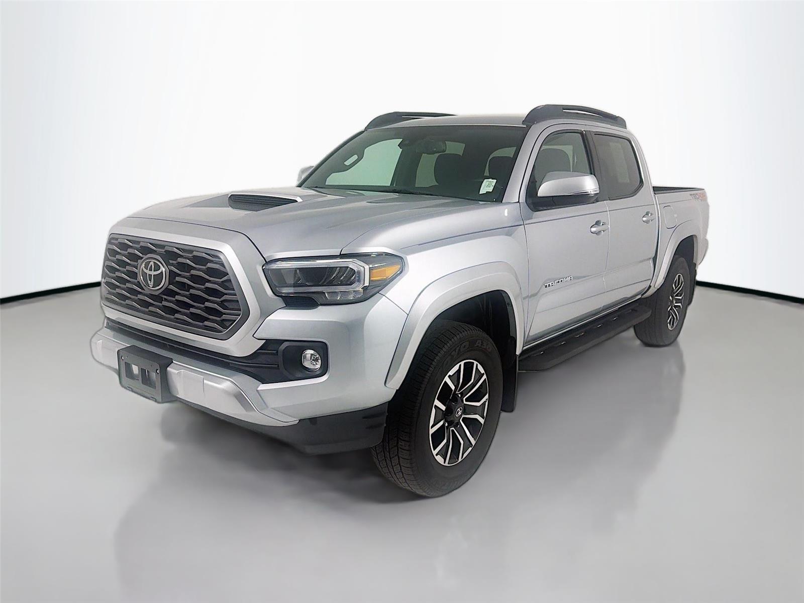Celestial Silver Metallic 2022 Toyota Tacoma TRD Sport Double Cab 4WD Pickup Truck Four-Wheel Drive Automatic