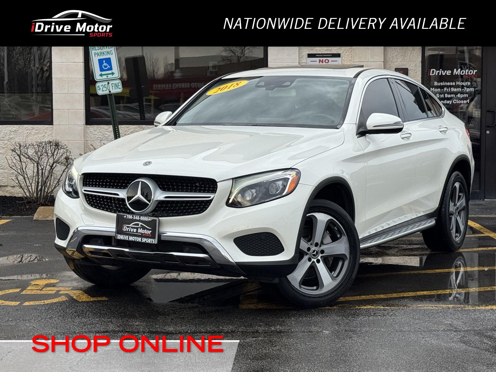 designo Diamond White Metallic 2018 Mercedes-Benz GLC 300 Coupe 4MATIC SUV / Crossover All-Wheel Drive Automatic
