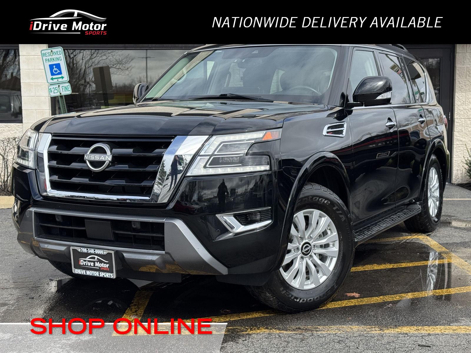 Super Black 2023 Nissan Armada SV 4WD SUV / Crossover Four-Wheel Drive Automatic