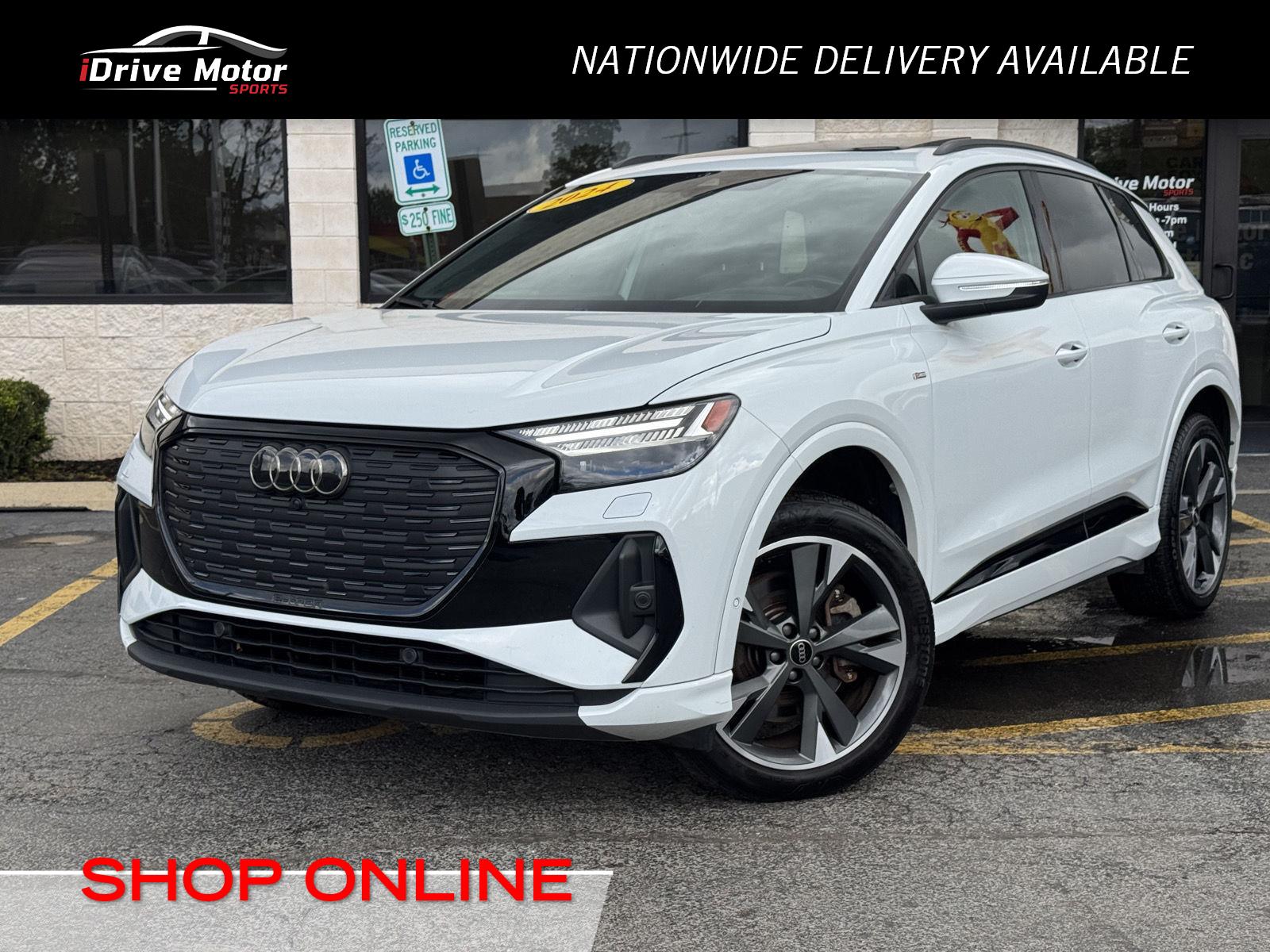Glacier White Metallic 2024 Audi Q4 e-tron quattro Prestige 50 SUV / Crossover All-Wheel Drive Automatic
