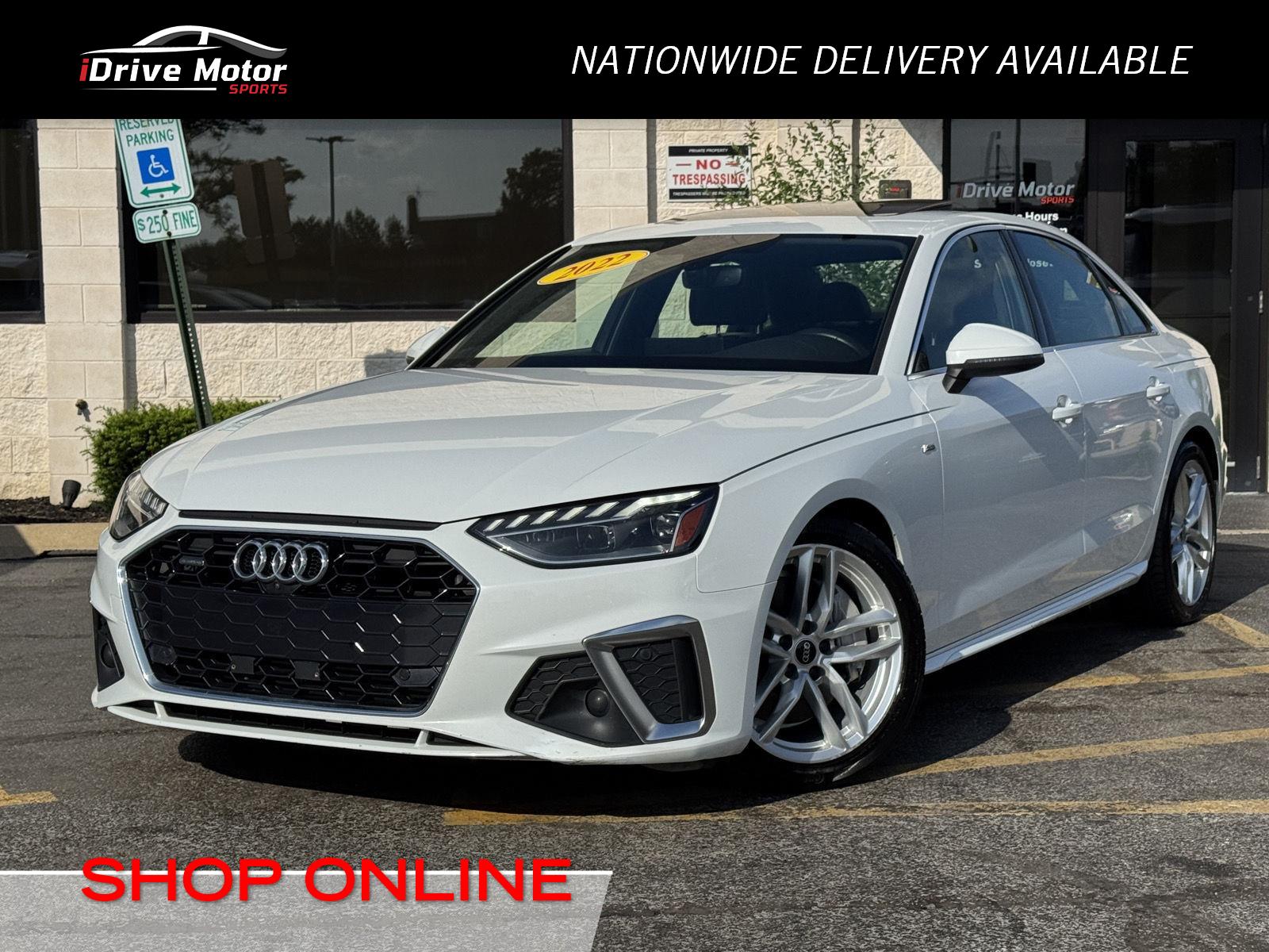 Glacier White Metallic 2022 Audi A4 Sedan All-Wheel Drive Automatic