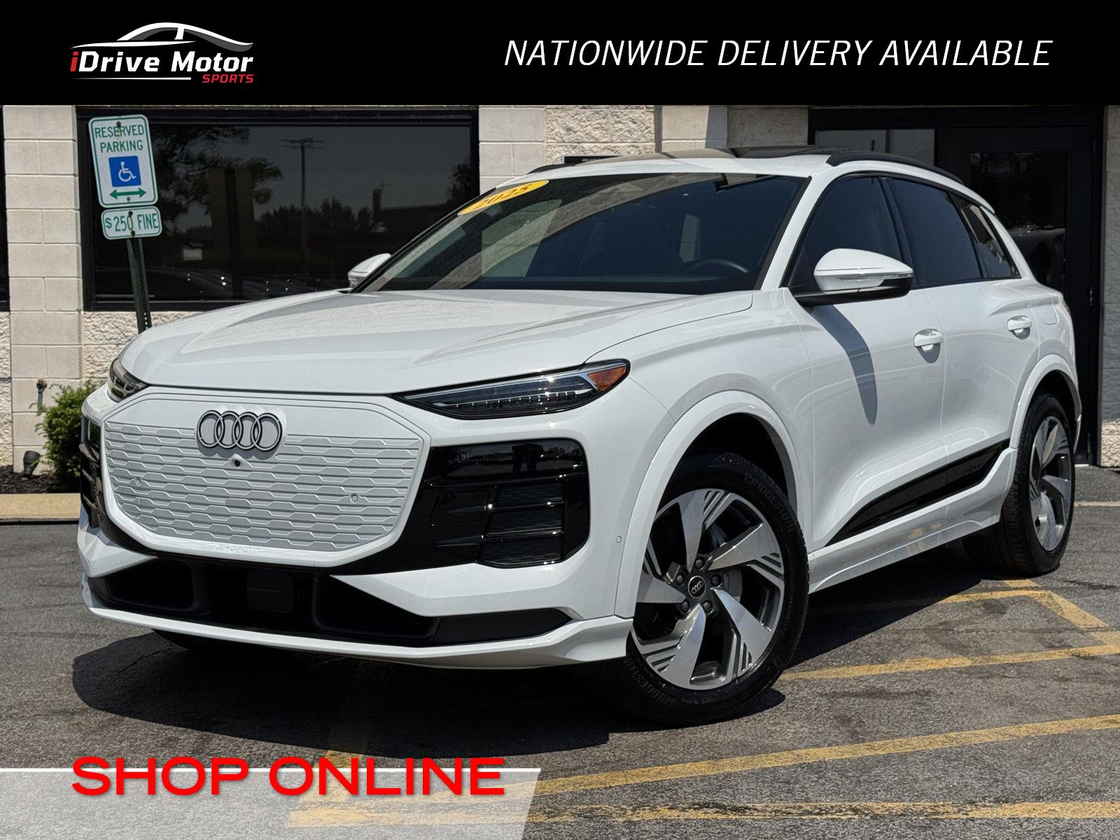 Glacier White Metallic 2025 Audi Q6 e-tron SUV / Crossover All-Wheel Drive Automatic