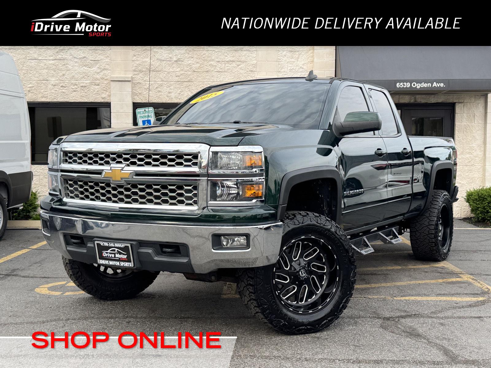 Rainforest Green Metallic 2015 Chevrolet Silverado 1500 Pickup Truck Four-Wheel Drive 6-Speed Automatic