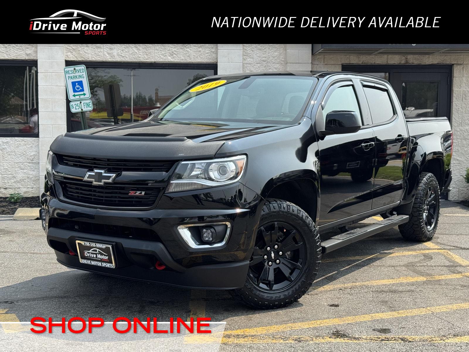 Black 2019 Chevrolet Colorado Pickup Truck Four-Wheel Drive 8-Speed Automatic
