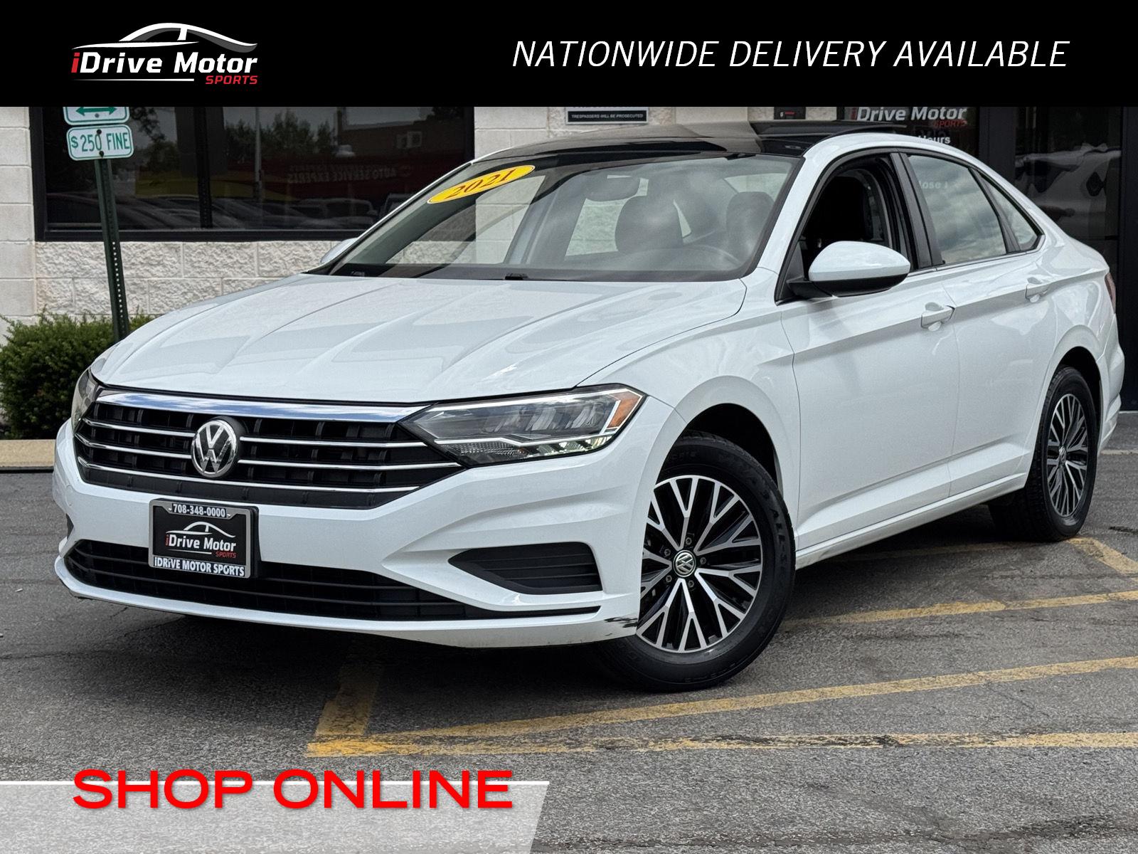 Pure White 2021 Volkswagen Jetta Sedan Front-Wheel Drive Automatic