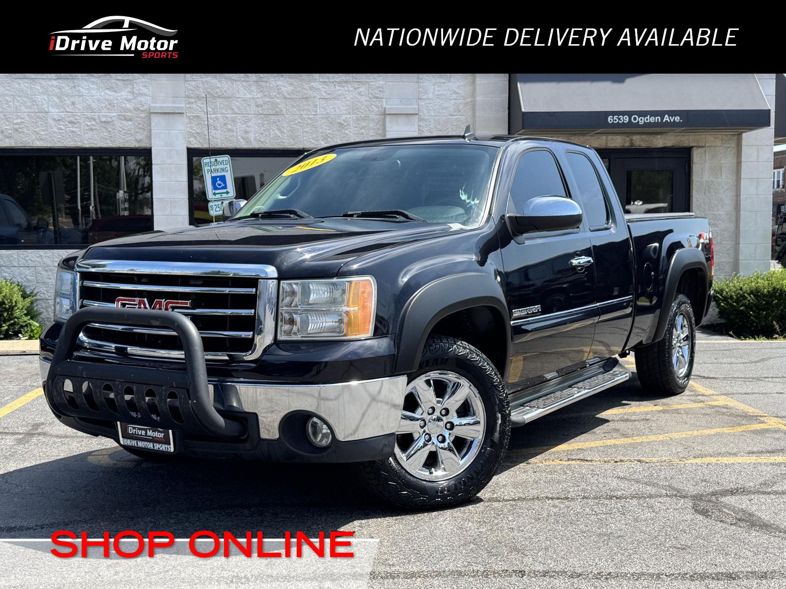 Blue (Deep Indigo Metallic) 2013 GMC Sierra 1500 Pickup Truck Four-Wheel Drive 6-Speed Automatic
