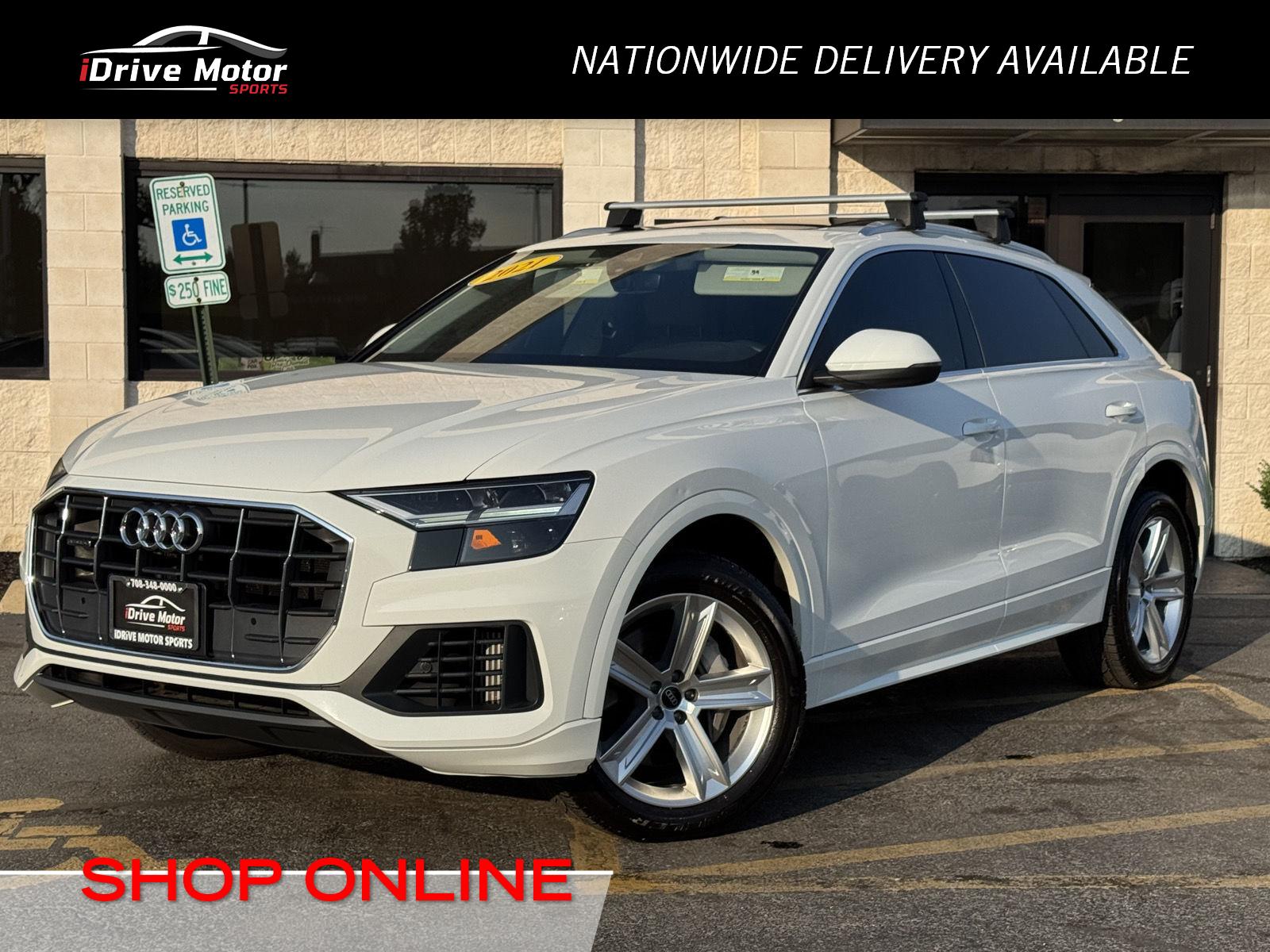 Galaxy Blue Metallic 2021 Audi Q8 SUV / Crossover All-Wheel Drive Automatic