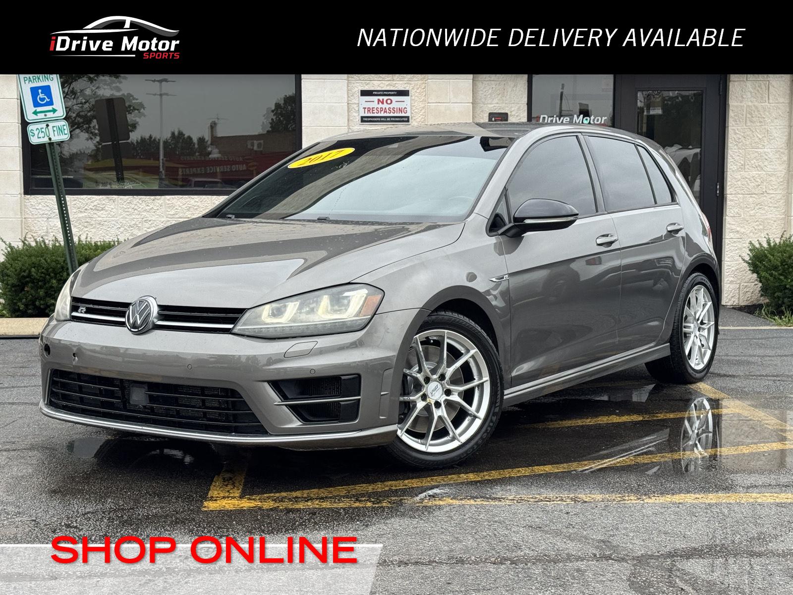 Limestone Gray Metallic 2017 Volkswagen Golf R Hatchback All-Wheel Drive Automatic