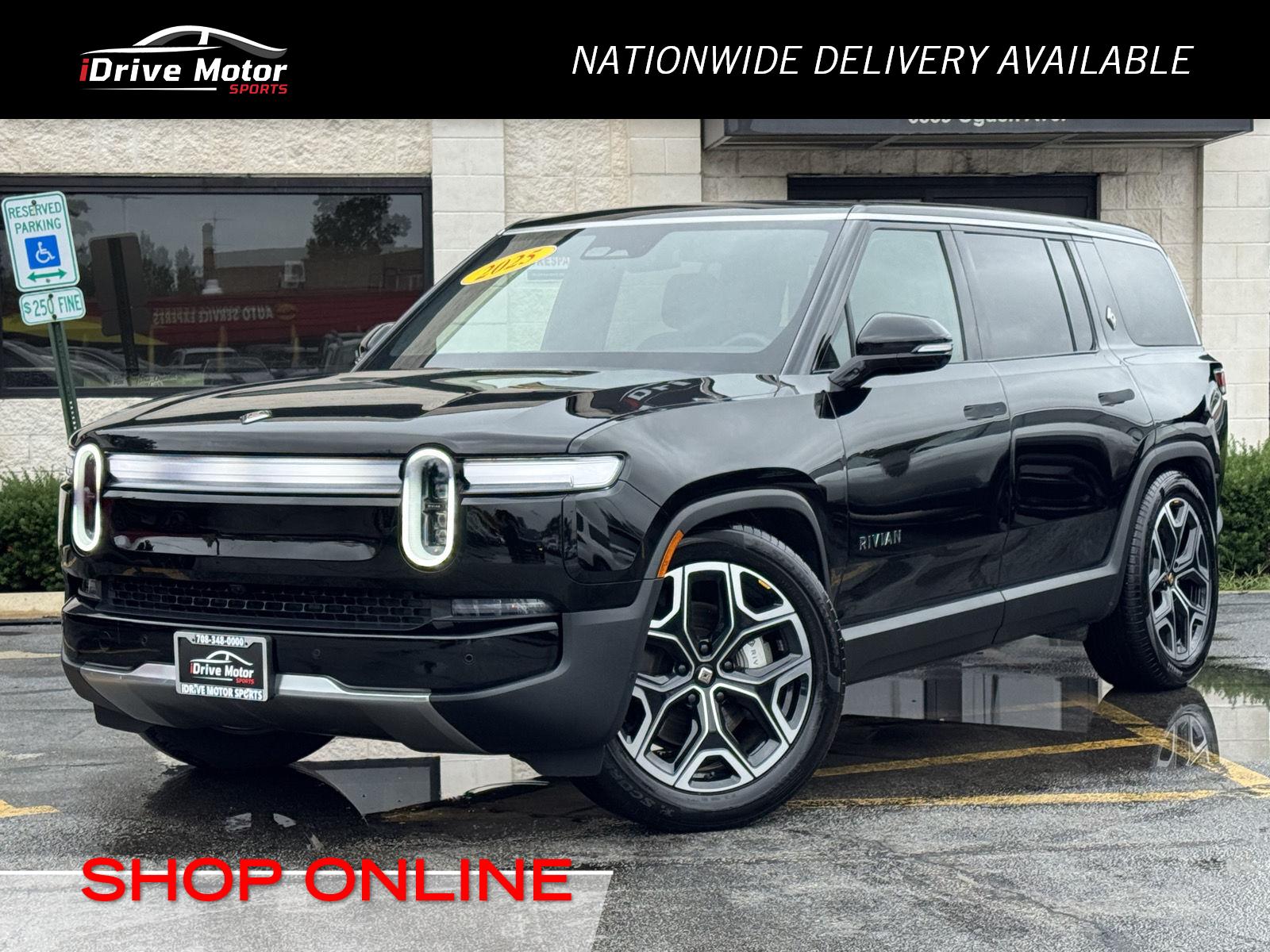 Black 2025 Rivian R1S SUV / Crossover All-Wheel Drive Automatic