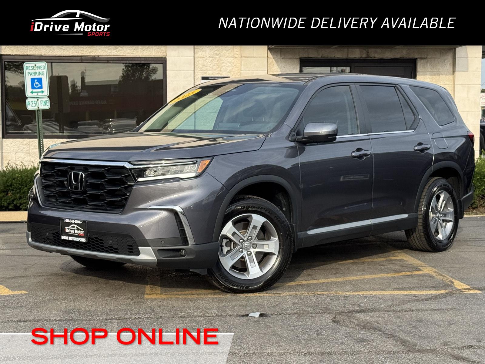 Gray (Modern Steel Metallic) 2025 Honda Pilot SUV / Crossover Front-Wheel Drive Automatic