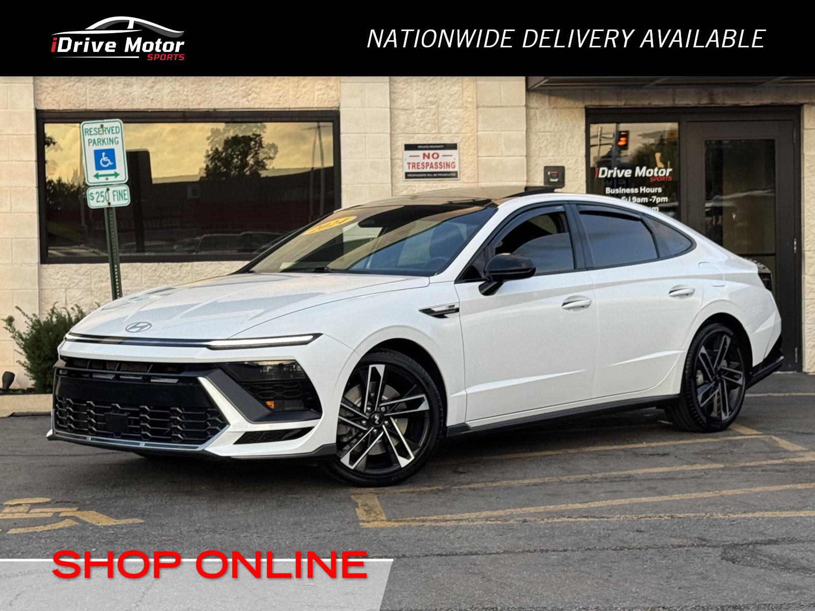 Serenity White 2024 Hyundai Sonata Sedan Front-Wheel Drive Automatic