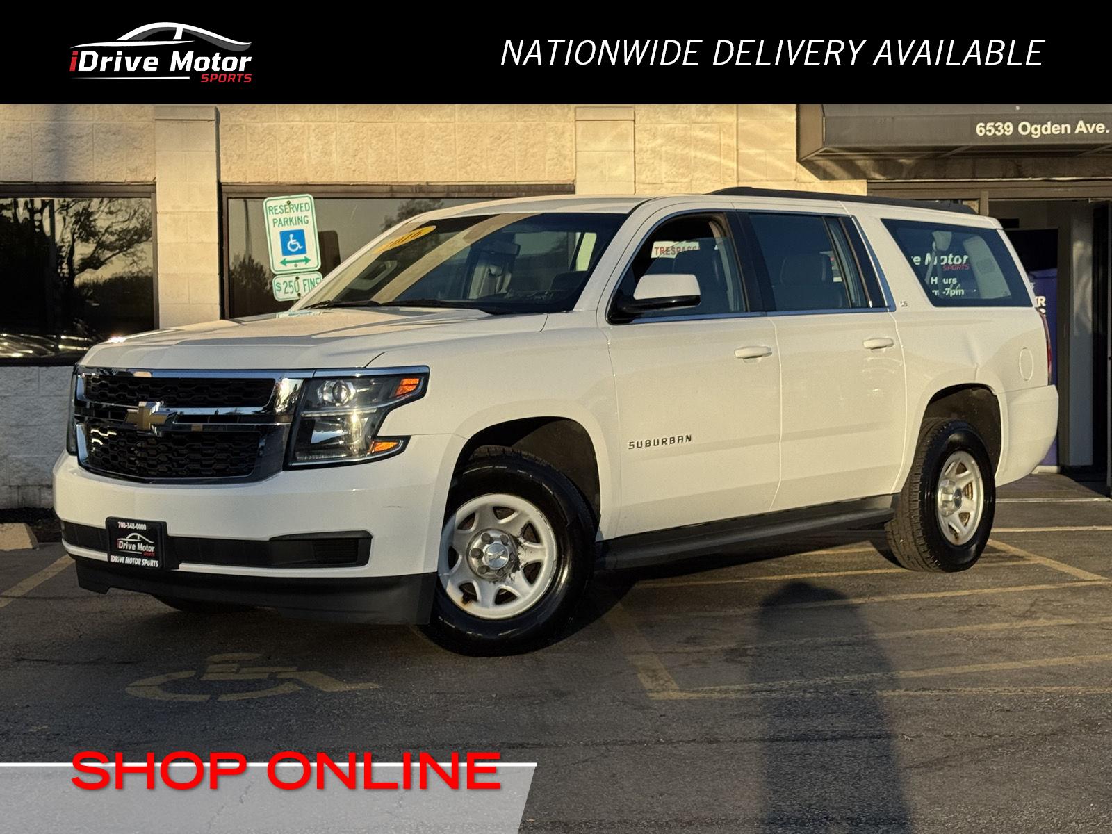 Summit White 2016 Chevrolet Suburban SUV / Crossover 4X2 6-Speed Automatic