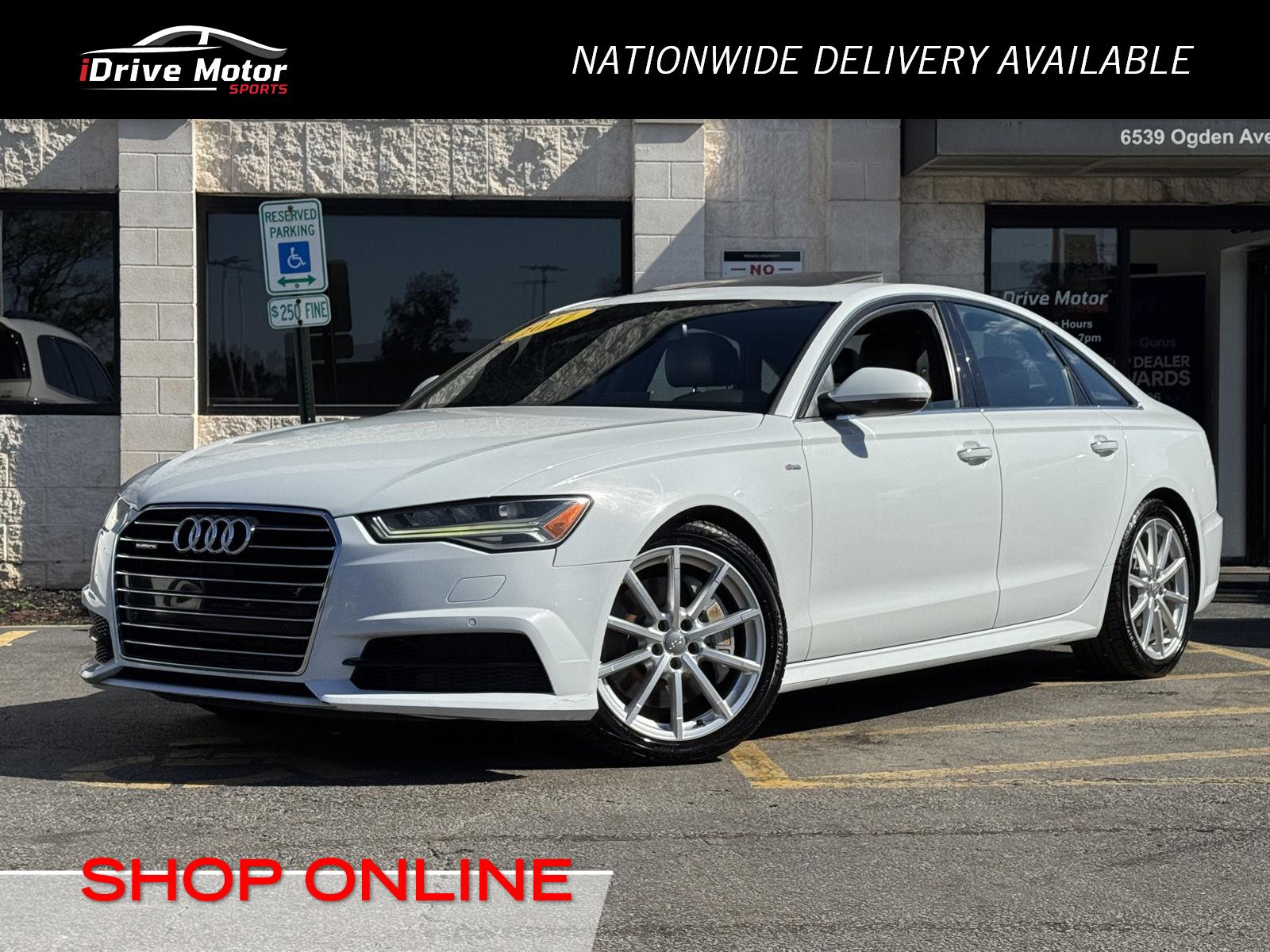 Glacier White Metallic 2017 Audi A6 Sedan All-Wheel Drive Automatic