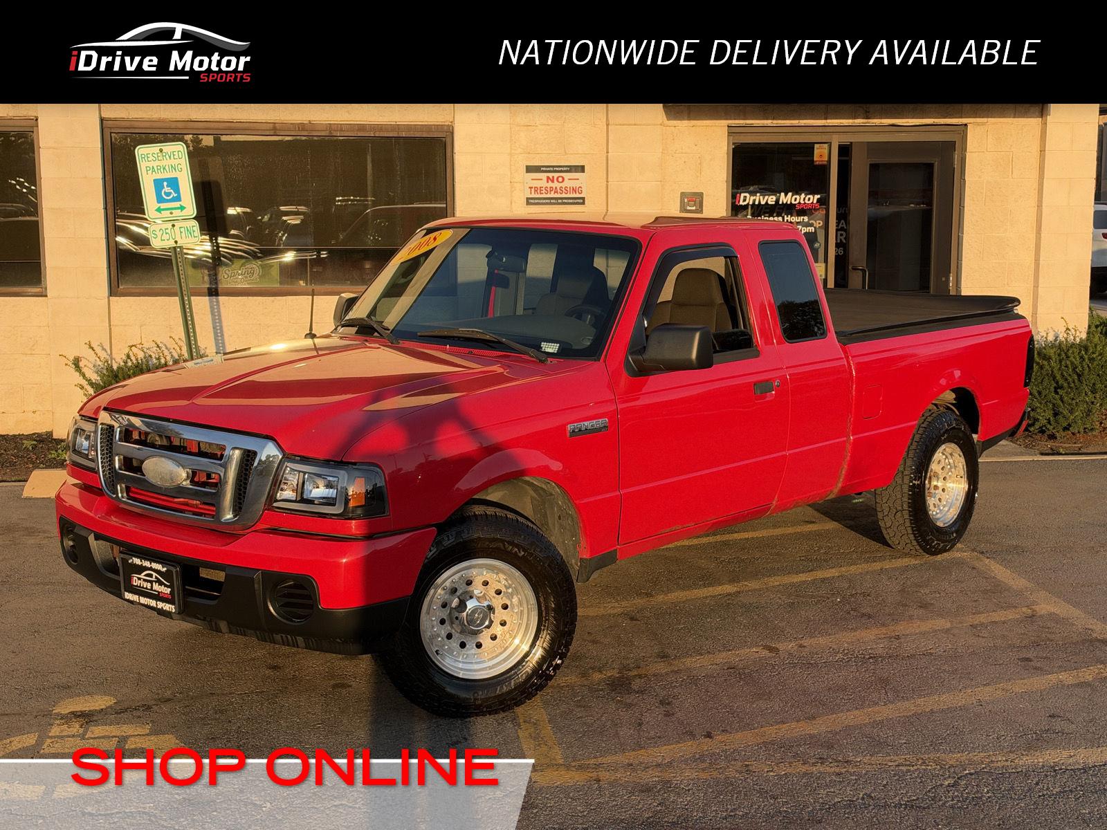 Torch Red Clearcoat 2008 Ford Ranger Pickup Truck 4X2 5-Speed Manual Overdrive