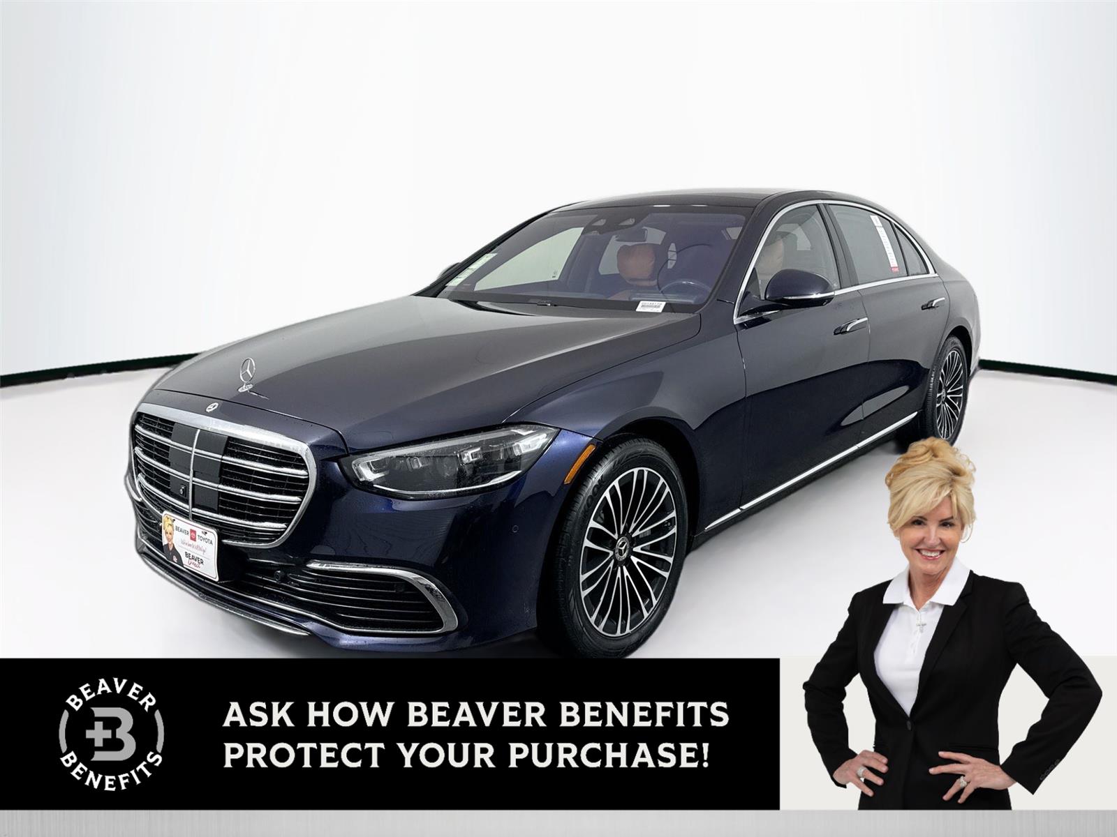 Nautical Blue Metallic 2022 Mercedes-Benz S-Class S 500 4MATIC AWD Sedan All-Wheel Drive Automatic